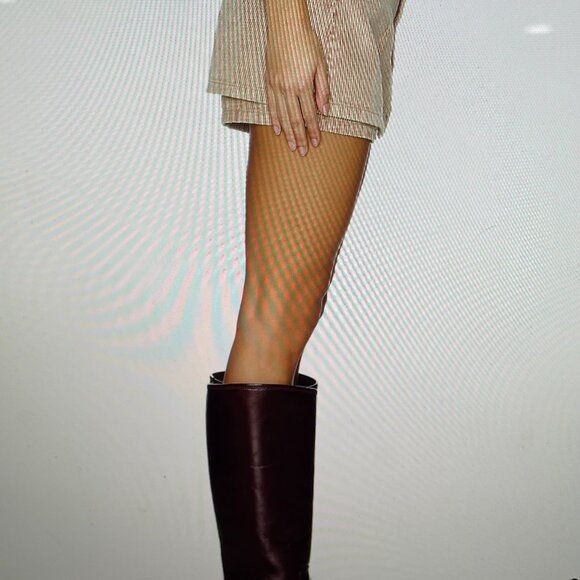 We The Free Gala-Vanting Low Rise Mini Skort Corduroy Pink & White Striped Sz/25 - Picture 3 of 16